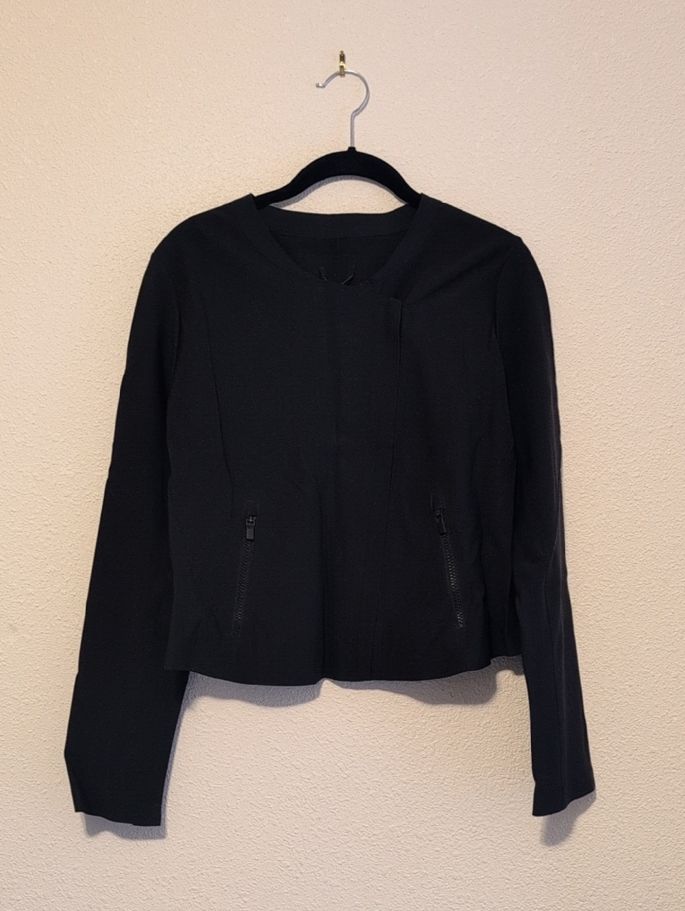 Athleta Black Zip-Up Performance Jacket